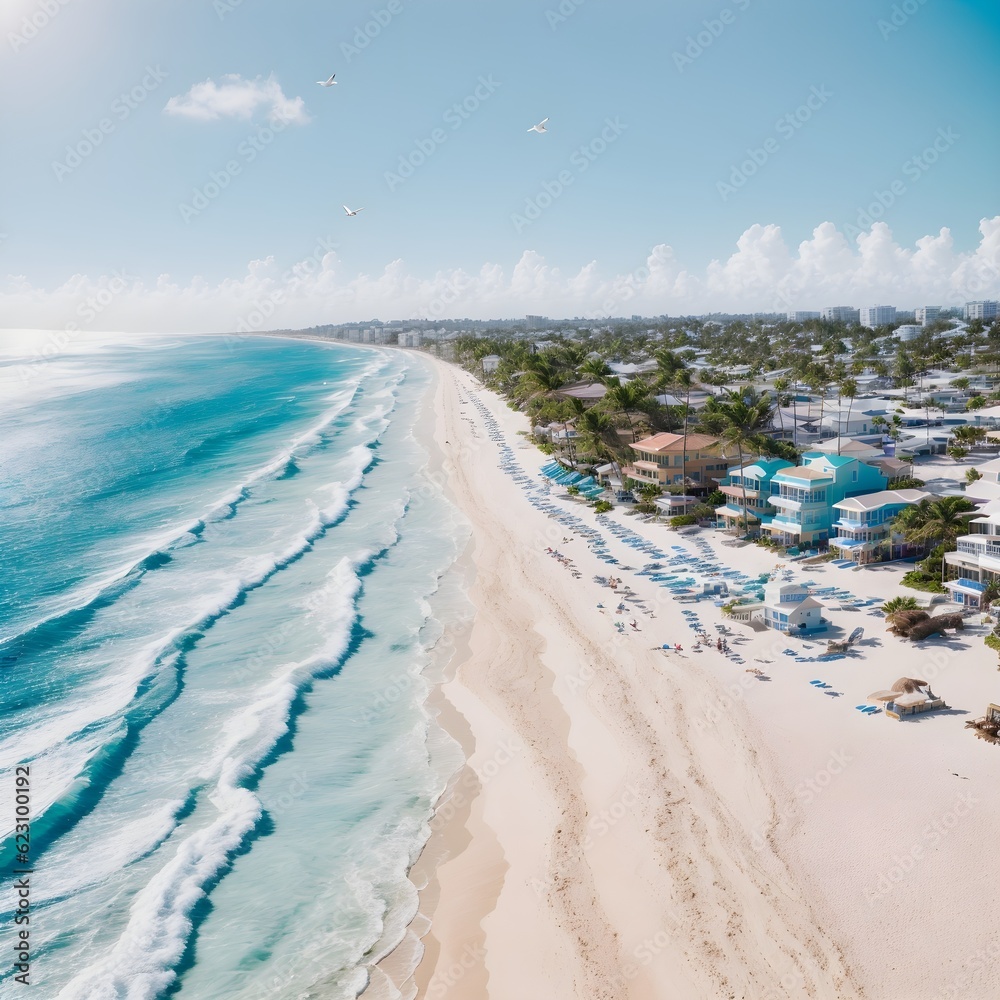 beach in the morning