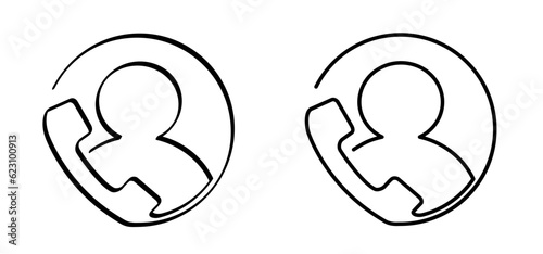 Cartoon help desk icon. Customer service pictogram. Headphone for support or 24 -7 service. Call center operator sign. Support and help around the clock or 24 hours a day. Phone icon for mobile app. b