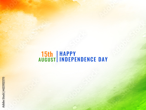 Indian Independence day tricolor flag design patriotic background