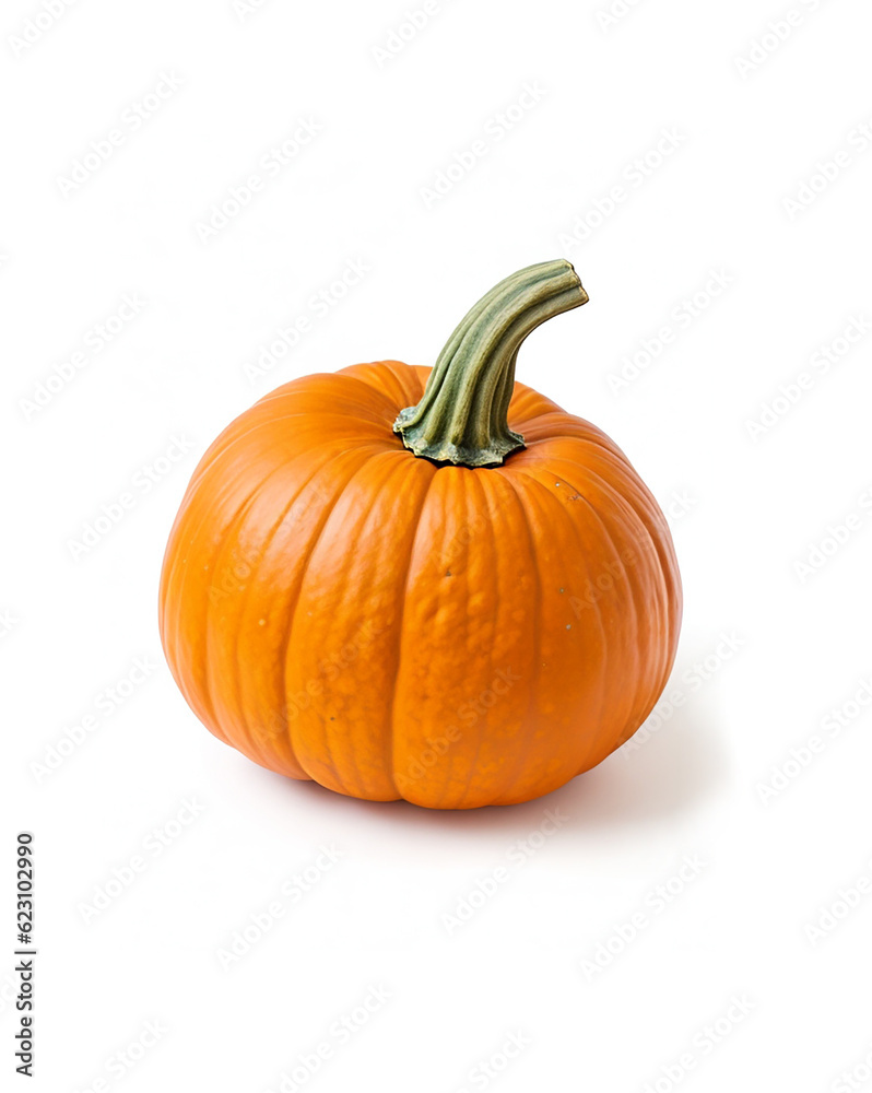 Obraz premium Pumpkin (vegetable ingredient) isolated on white background.