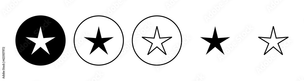 Star Icon set. rating icon vector. favourite star icon Star Icon set. rating icon vector. favourite star icon