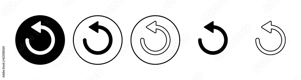 Refresh icon set. Reload icon vector. Update icon. Refresh icon set. Reload icon vector. Update icon.