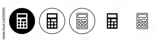 Calculator icon set. Accounting calculator icon. calculator vector © AAVAA