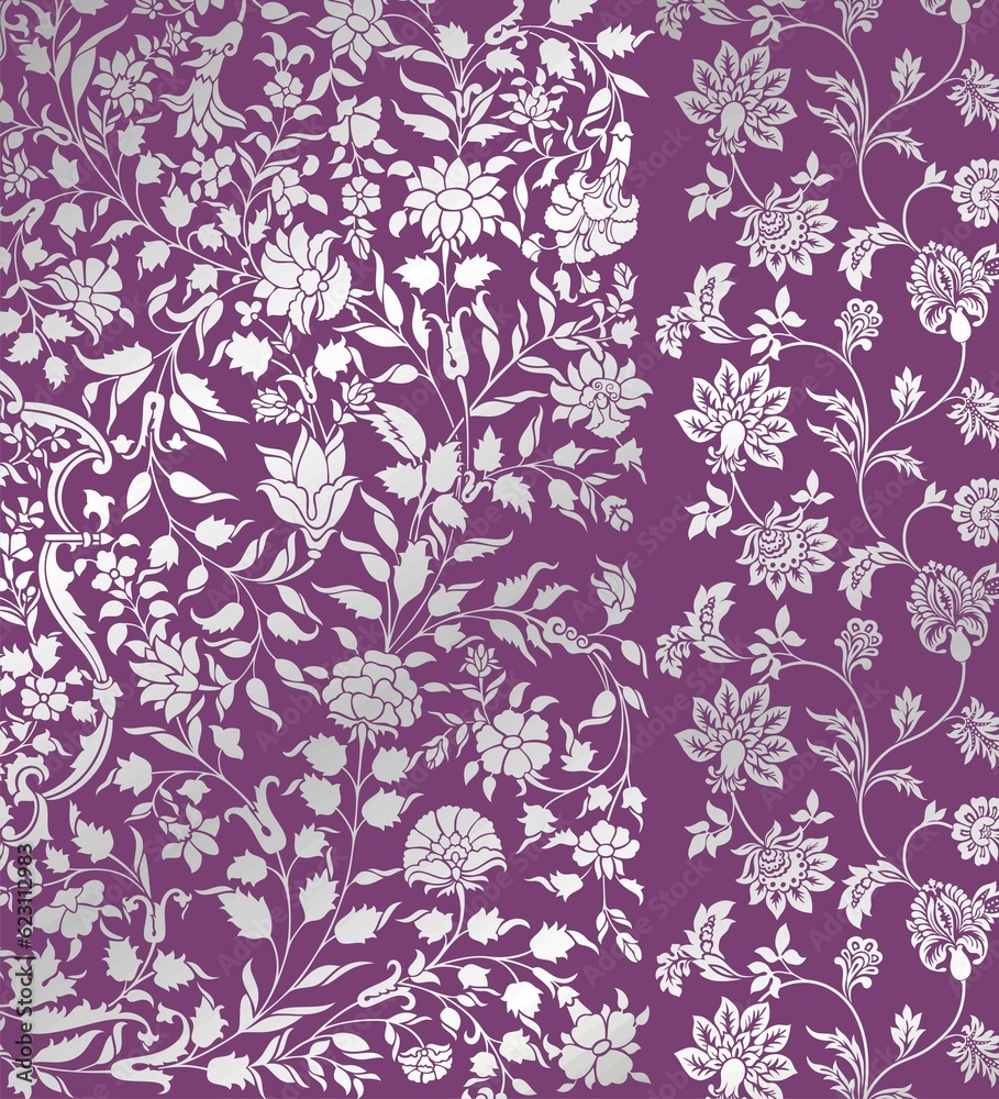 wedding card design, traditional paisley floral pattern , royal India wedding card design, traditional paisley floral pattern , royal India