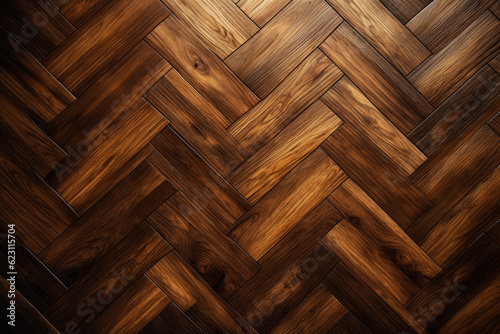 Wooden parquet, background. Generative AI