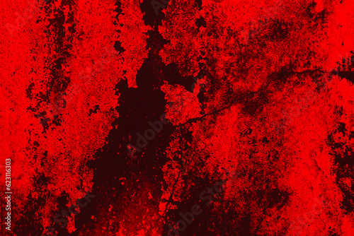 Grunge red and black abstract background or texture, Blood texture for Halloween