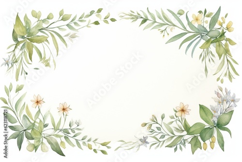 Vintage Luxury wedding invitation card template. template  Water Color Pastel Flower and bloom  Wedding decorative perfect rectangle frame border with gold line art  leaves branches  foliage. Elegant 