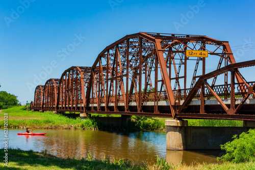 Close up shot of Bridge Route 66 in Lake Overholser photo