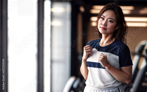 healthy middle aged lady woman in sport wear at gym, generative AI Free Download healthy middle aged lady woman in sport wear at gym, generative AI - GFXLoad