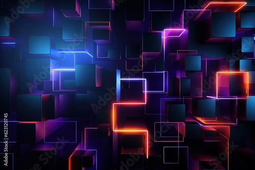 abstract futuristic background with pink blue glowing neon moving high speed wave lines and bokeh lights. Data transfer concept Fantastic wallpaper,