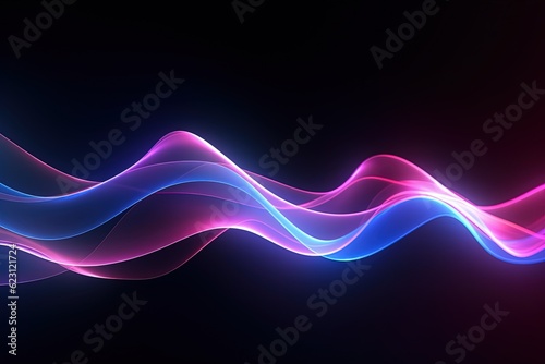 abstract futuristic background with pink blue glowing neon moving high speed wave lines and bokeh lights. Data transfer concept Fantastic wallpaper,