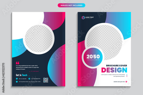 Creative Corporate Business Brochure Book Cover Design Template in A4. Can be adapted to Brochures, Annual Reports, magazines, posters, Business presentations, portfolios, flyers photo