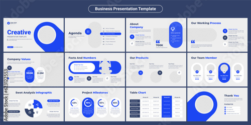 Creative business PowerPoint presentation slides template design. Use for modern keynote presentation background, brochure design, website slider, landing page, annual report, company profile