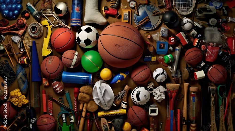 Fototapeta premium Sports_Equipment_Retailer_Photos_may_feature_athletes