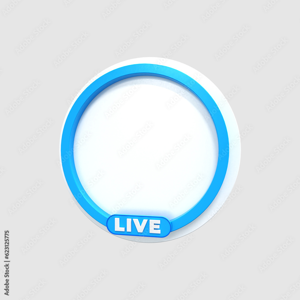 3d rendering Circle profile 3d frame Colorful glossy for live streaming on social media webinar
3d rendering Circle profile 3d frame Colorful glossy for live streaming on social media webinar