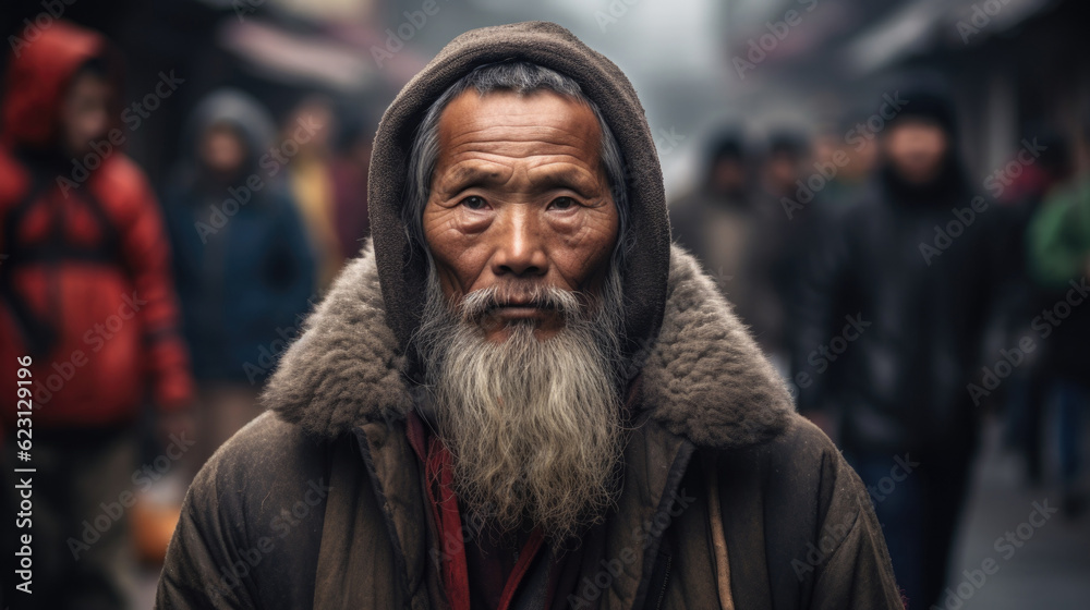 A wise Korean senior AI generated A wise Korean senior AI generated