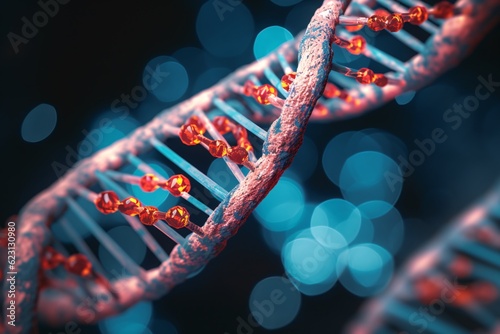 DNA Double Helix representing Genetics