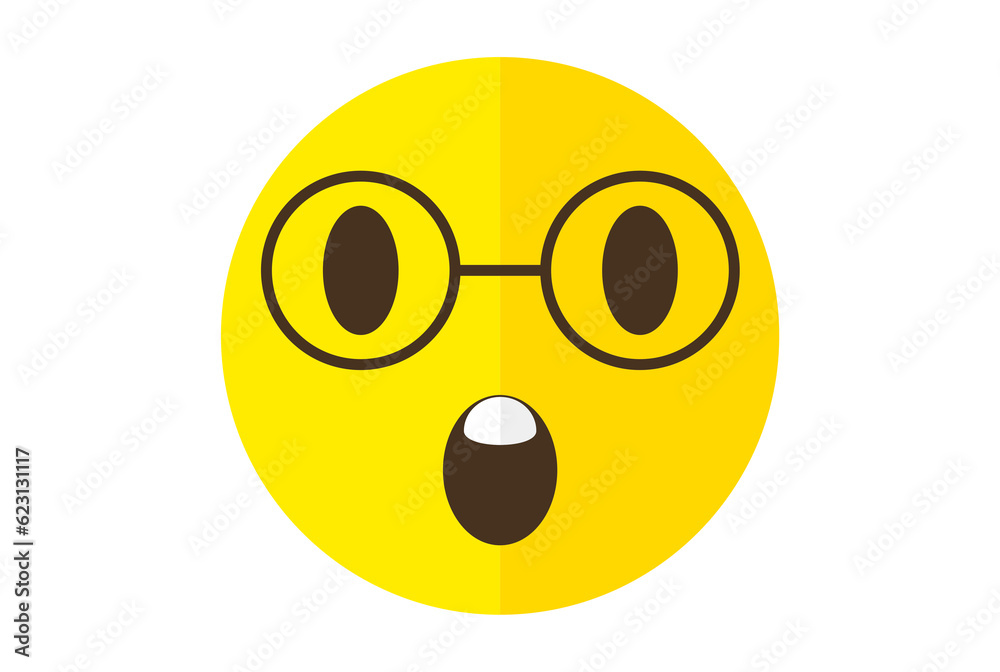 Smart colored Emote icon Emoji symbol yellow Emoticon sign art Smart colored Emote icon Emoji symbol yellow Emoticon sign art