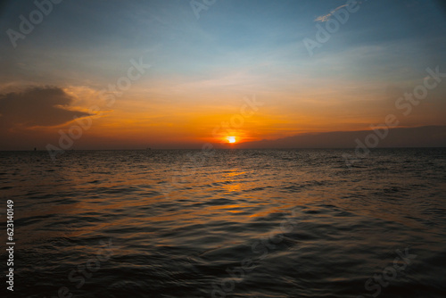 sunset at sea