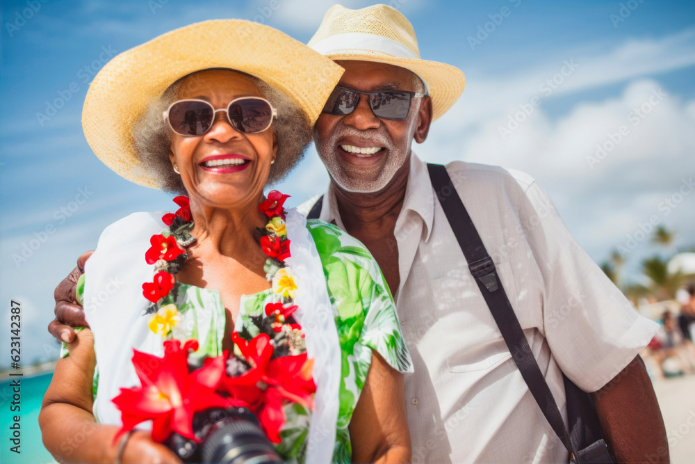 black grandparents on holiday