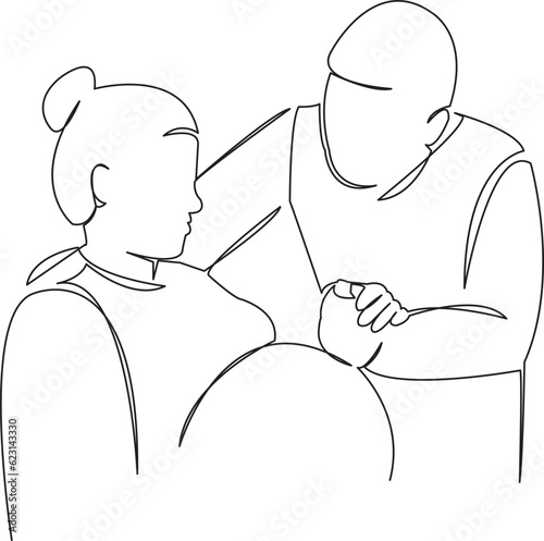 childbirth man and woman paired childbirth