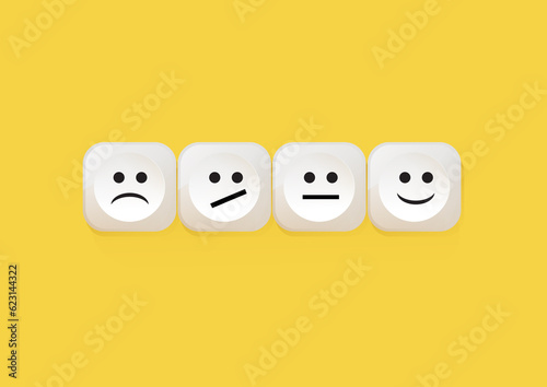 feedback blocks with emojis