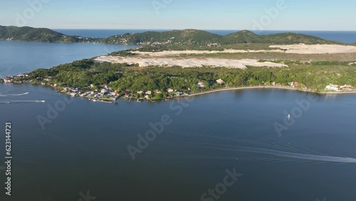 Wallpaper Mural Lagoa da Conceicao in Florianopolis, Brazil. Aerial image. Torontodigital.ca