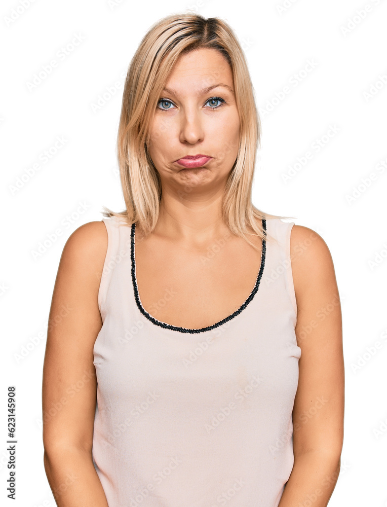 Middle age caucasian woman wearing casual clothes depressed and worry for distress, crying angry and afraid. sad expression. Middle age caucasian woman wearing casual clothes depressed and worry for distress, crying angry and afraid. sad expression.