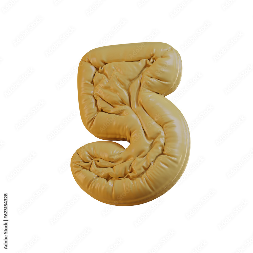 Plastic or Rubber 3D Alphabet or PNG Letters