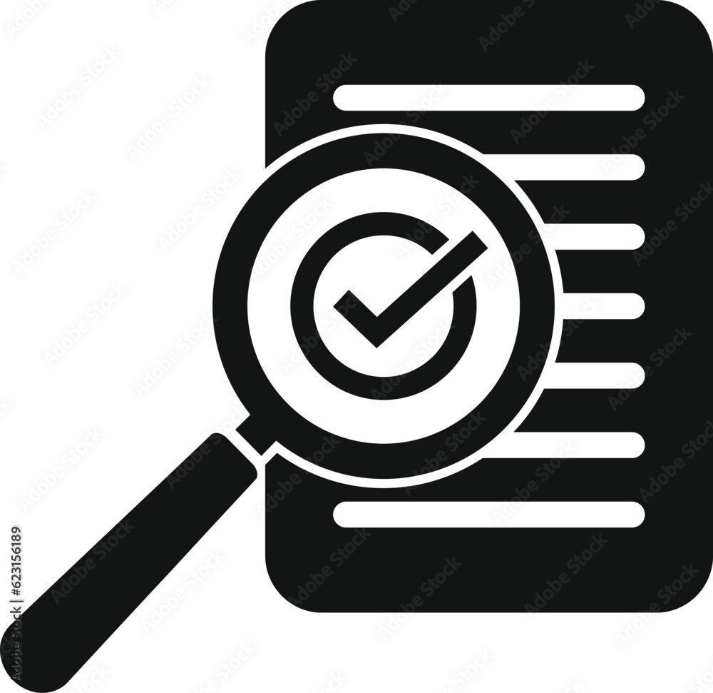 Test result search icon simple vector. Sample virus. Positive clinic Test result search icon simple vector. Sample virus. Positive clinic
