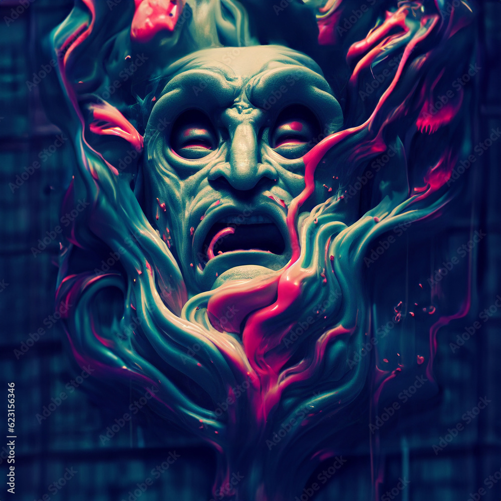 Naklejka premium Horror style archetype 