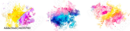 watercolor vector stains; background for texts