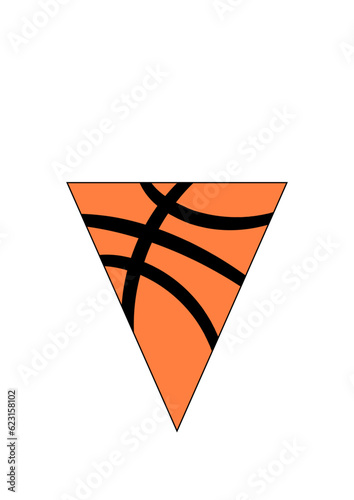 Basketball Pennant Flag