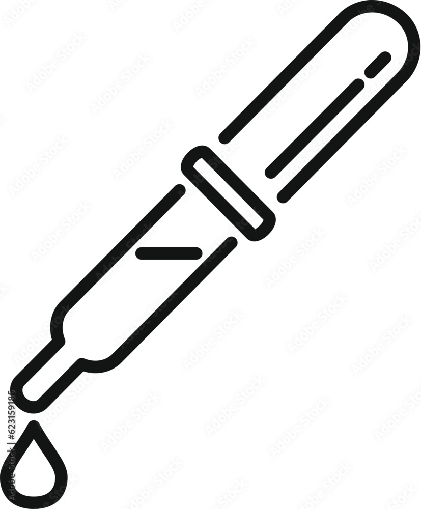 Blood dropper icon outline vector. Medical lab. Data science Blood dropper icon outline vector. Medical lab. Data science