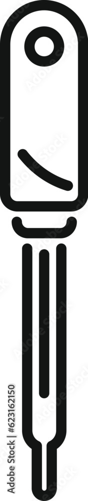 Test result dropper icon outline vector. Clinic sample. Corona rapid Test result dropper icon outline vector. Clinic sample. Corona rapid