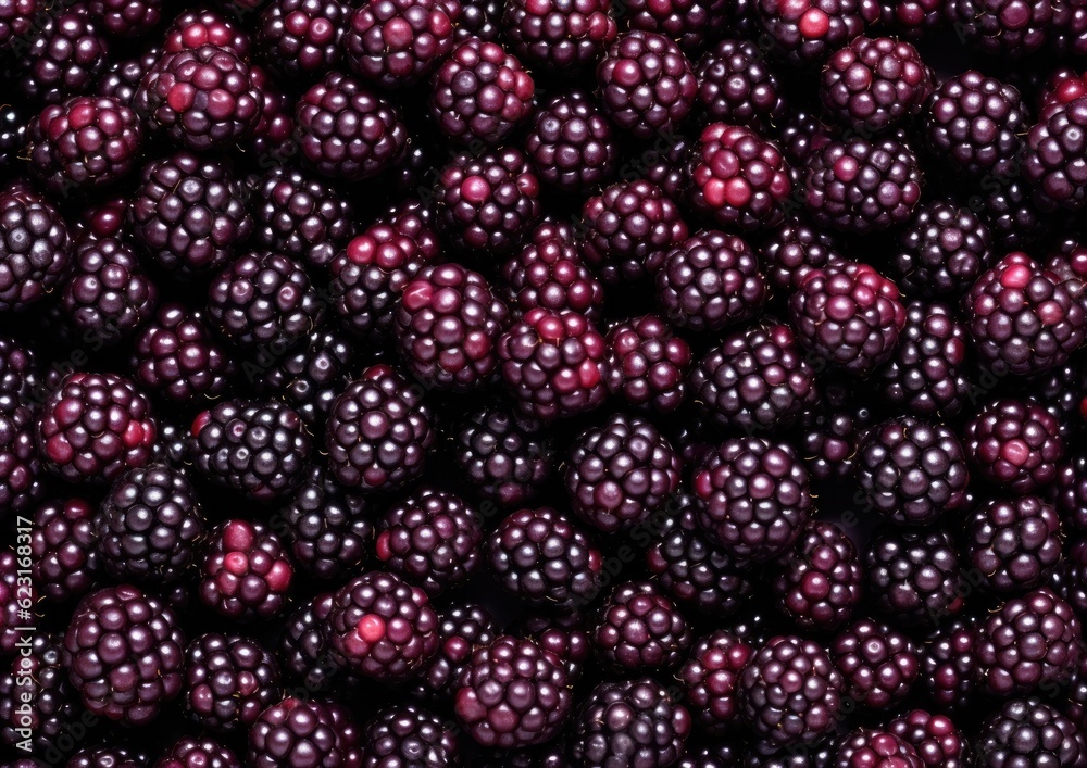 Professional photography of Pattern of Boysenberries fruits. Gen Professional photography of Pattern of Boysenberries fruits. Gen