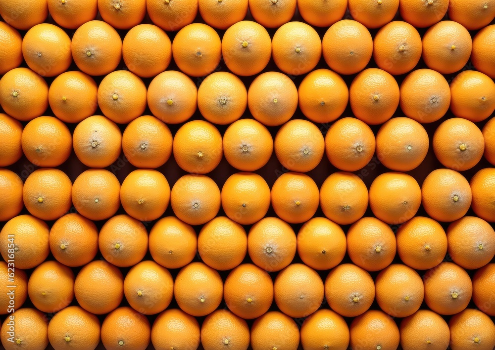 Professional photography of Pattern of Tangerines fruits. Genera