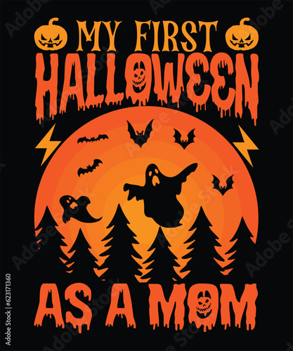 Halloween T-Shirt Design | Halloween Sublimation Digital Design| Halloween Design
