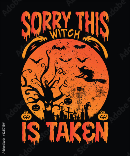 Halloween T-Shirt Design | Halloween Sublimation Digital Design| Halloween Design
