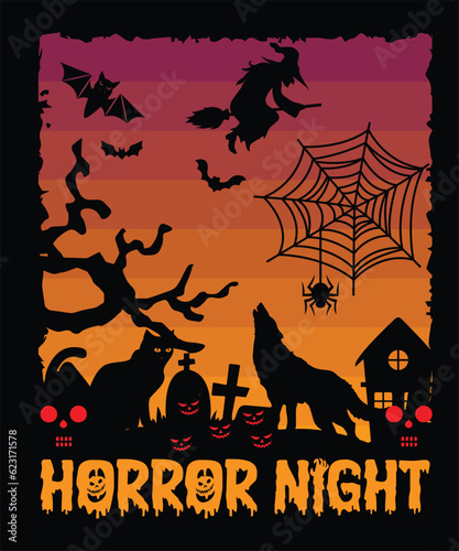 Halloween T-Shirt Design | Halloween Sublimation Digital Design| Halloween Design
