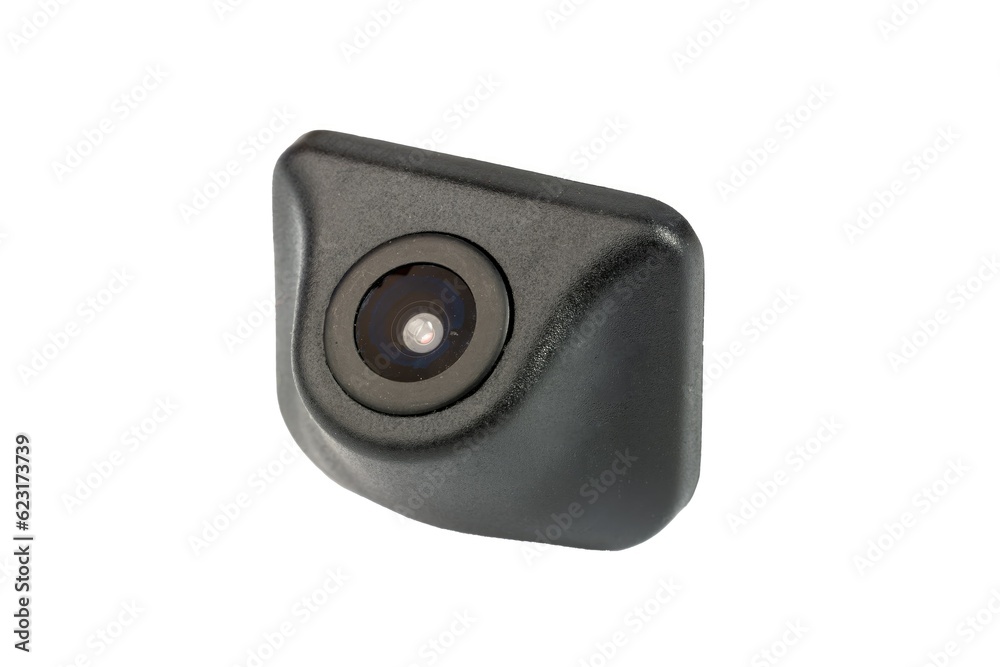 Obraz premium car rear view camera isolated on white background