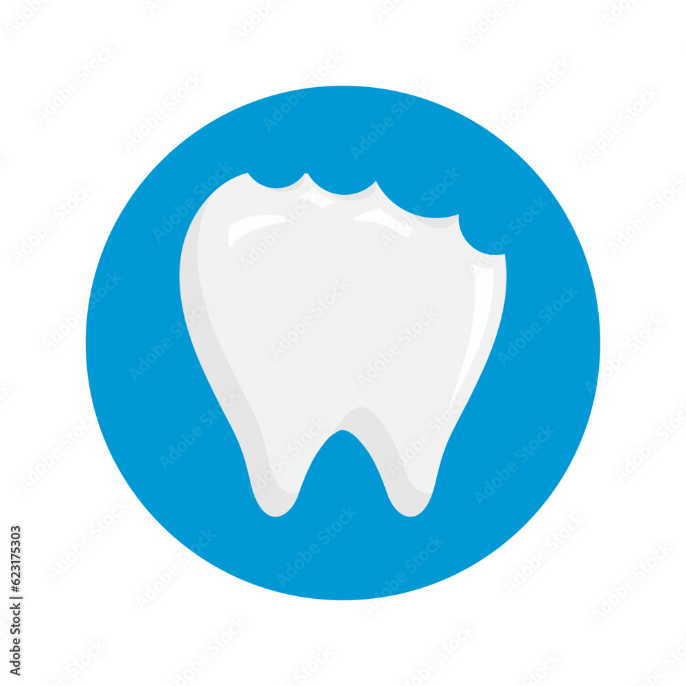 cavity tooth vector illustration. Toothache icon sign symbol