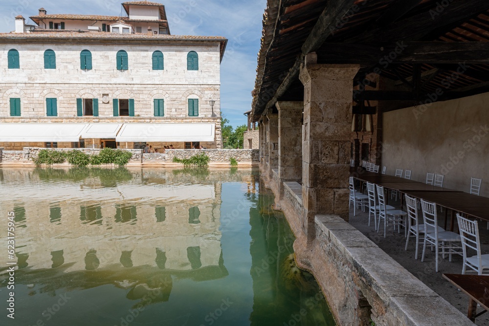 Thermal Bath in the Historic Center of Bagno Vignoni Thermal Bath in the Historic Center of Bagno Vignoni