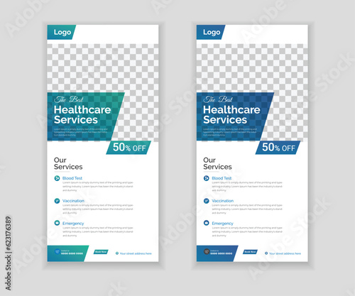 Medical Roll-Up Or Dl Flyer Design Template For Your Business