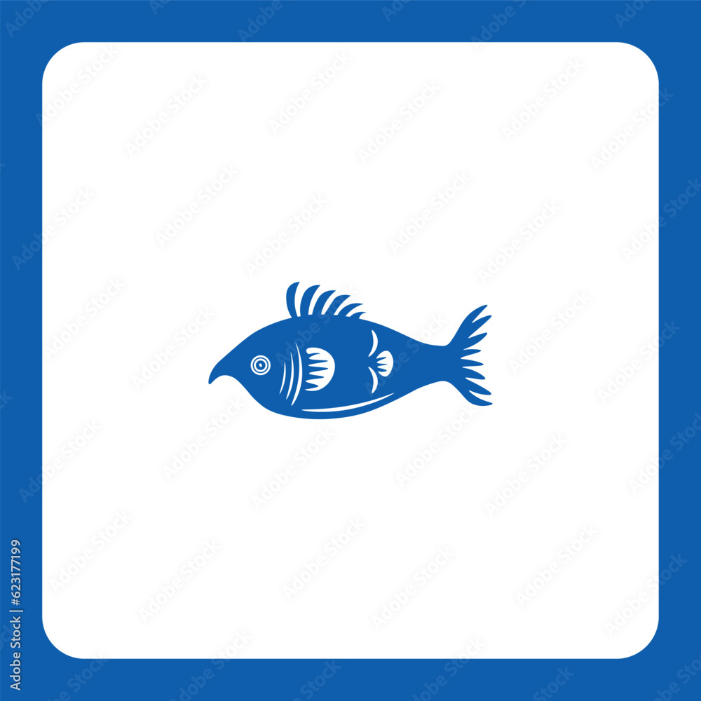 This fin-tastic design is perfect for seafood restaurants, fishing enthusiasts, and marine-related businesses. Dive into success with this eye-catching and versatile icon.