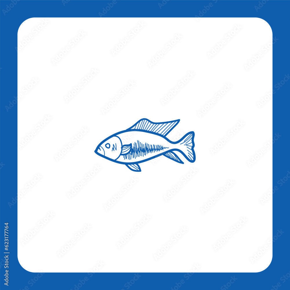 Healthy sea food logo template. perfect for any business and restaurants.