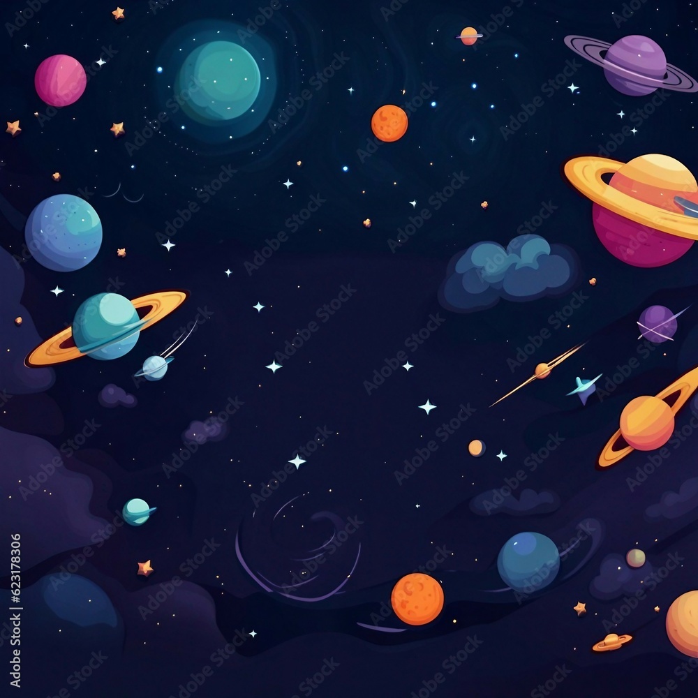 Naklejka premium outer space background