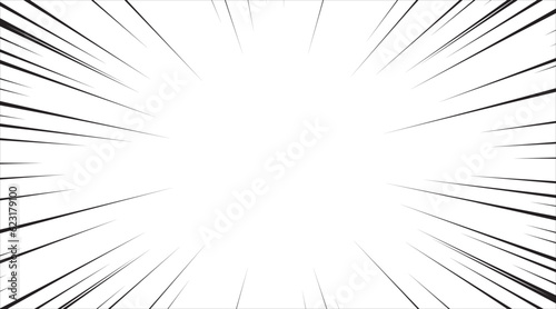 White speed lines vector background.Comics speed frame.explosion backdrop. business banner social media advertising.