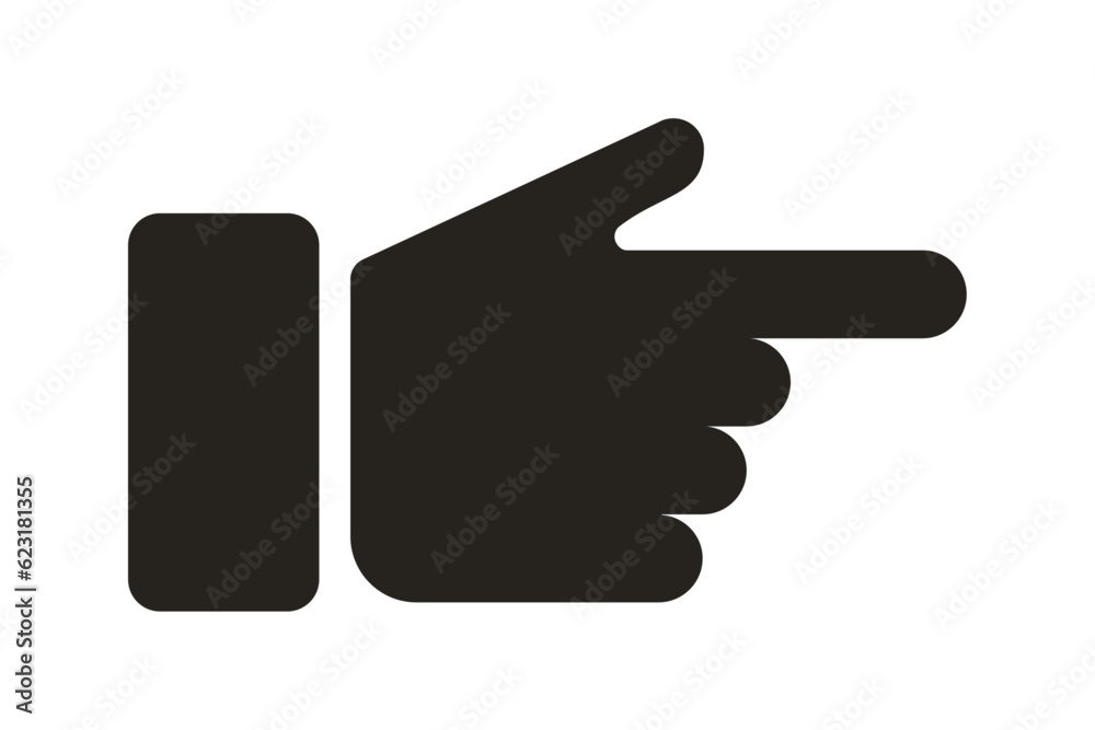 black hand finger direction vector design black hand finger direction vector design