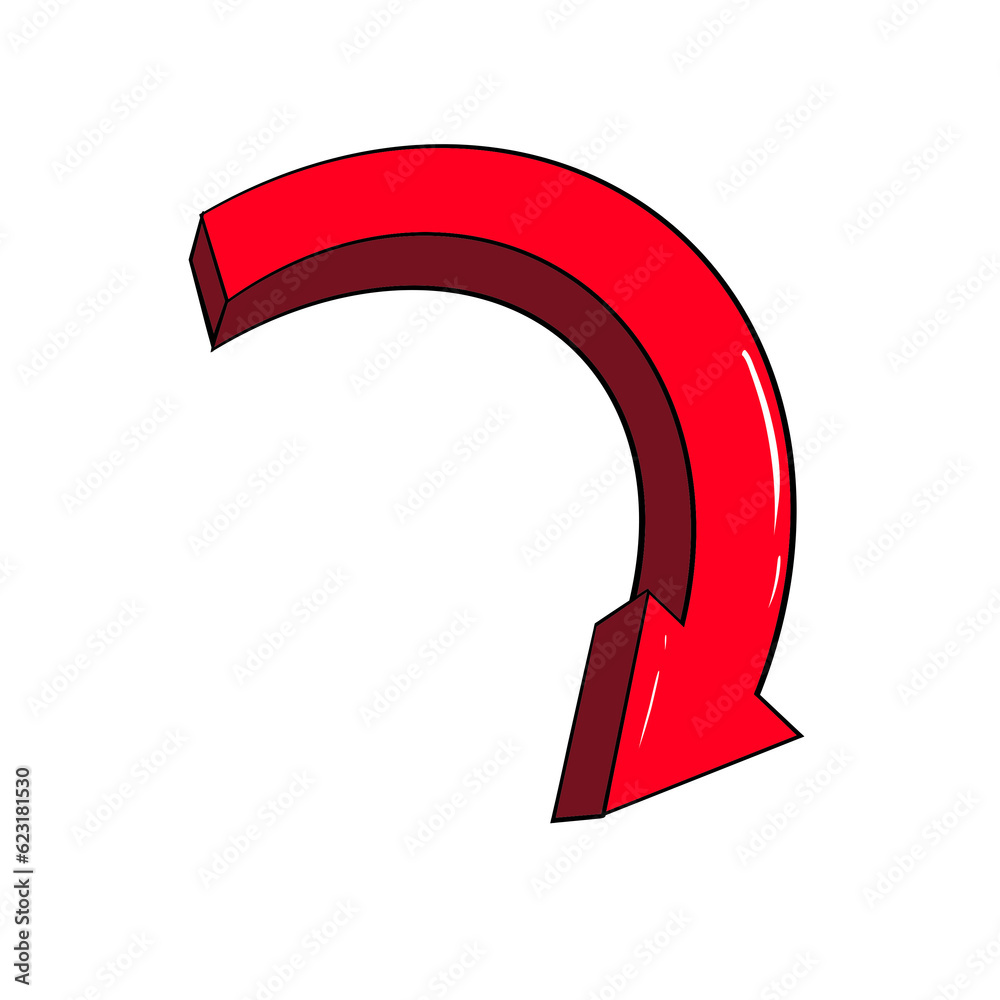 red horseshoe isolated on white red horseshoe isolated on white